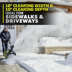 40V HP BRUSHLESS 18" SNOW BLOWER KIT