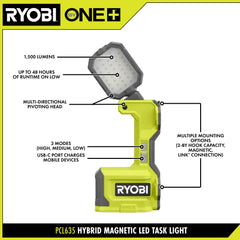 18V ONE+ 4Ah & 2Ah LITHIUM HIGH PERFORMANCE STARTER KIT WITH FREE 18V ONE+ LED MAGNETIC TASK LIGHT