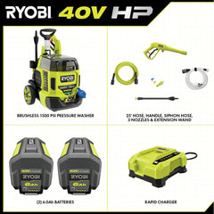 40V HP BRUSHLESS WHISPER SERIES 1500 PSI 1.2 GPM PRESSURE WASHER