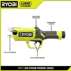 USB Lithium Pruning Shears Kit