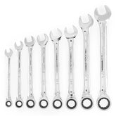 8 PC. Metric Ratcheting Combination Wrench Set
