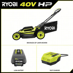 40V HP BRUSHLESS 20" PUSH MOWER KIT