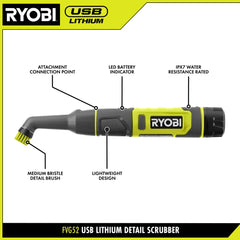 USB LITHIUM DETAIL SCRUBBER KIT