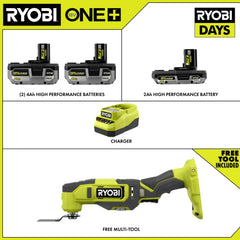 18V ONE+ LITHIUM HIGH PERFORMANCE STARTER KIT WITH FREE 18V ONE+ MULTI-TOOL