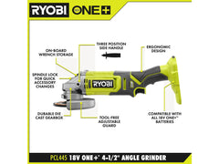18V ONE+ LITHIUM HIGH PERFORMANCE STARTER KIT WITH FREE 18V ONE+ 4-1/2" ANGLE GRINDER