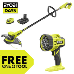 18V ONE+ 13" STRING TRIMMER/EDGER KIT WITH FREE 18V ONE+ LED SPOTLIGHT