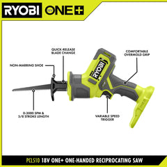 18V ONE+ One-Handed Reciprocating Saw