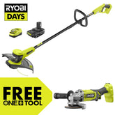 18V ONE+ 13" STRING TRIMMER/EDGER KIT WITH FREE 18V ONE+ 4-1/2" ANGLE GRINDER