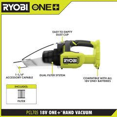 18V ONE+ HAND VACUUM
