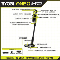 18V ONE+ LITHIUM HIGH PERFORMANCE STARTER KIT WITH FREE 18V ONE+ HP STICK VACUUM