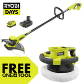 18V ONE+ 13" STRING TRIMMER/EDGER KIT WITH FREE 18V ONE+ VARIABLE SPEED RANDOM ORBIT BUFFER