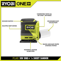 18V ONE+ 1/4 SHEET SANDER KIT