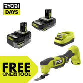 18V ONE+ 4Ah & 2Ah LITHIUM HIGH PERFORMANCE STARTER KIT WITH FREE 18V ONE+ MULTI-TOOL