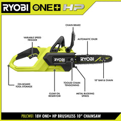 18V ONE+ HP Brushless 10” Chainsaw Kit