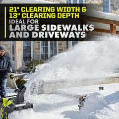 40V HP Brushless 21" Whisper Series Snow Blower Kit