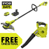 18V ONE+ 13" STRING TRIMMER/EDGER KIT WITH FREE 18V ONE+ WORKSHOP BLOWER