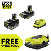 18V ONE+ 4Ah & 2Ah LITHIUM HIGH PERFORMANCE STARTER KIT WITH FREE 18V ONE+ DUAL FUNCTION DIGITAL INFLATOR