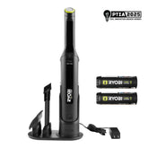 USB Lithium HP Compact Hand Vacuum Cleaner Kit with (2) USB Lithium 2.0 Ah Batteries and Charger