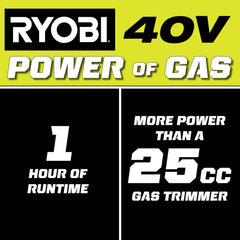40V 15" Attachment Capable String Trimmer Kit