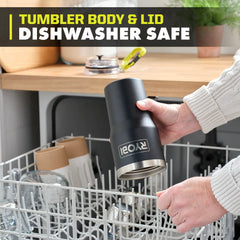 20 oz. Stainless Steel Black Tumbler