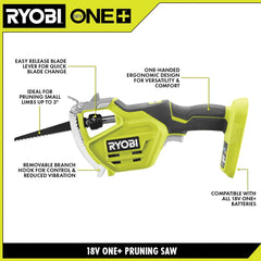 18V ONE+ ONE-HANDED PRUNING RECIPROCATING SAW