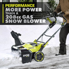 40V HP Brushless 21” Single-Stage Auger-Propelled Snow Blower Kit