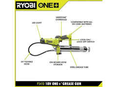 ONE+ 18V Cordless Grease Gun Kit with 2.0 Ah Battery and 18V Charger