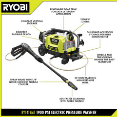 1900 PSI 1.2 GPM Electric Pressure Washer