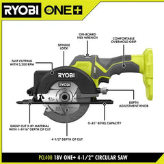18V ONE+ 4-1/2" Circular Saw Kit