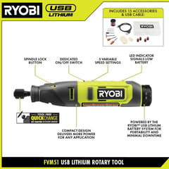 USB LITHIUM ROTARY TOOL KIT
