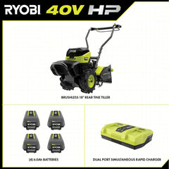 40V HP BRUSHLESS 18" REAR TINE TILLER KIT