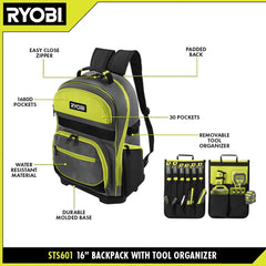 16" Backpack with Tool Organizer