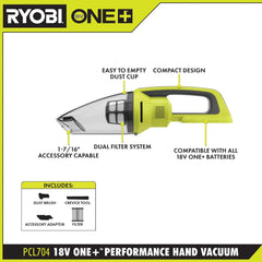 18V ONE+ PERFORMANCE HAND VACUUM KIT