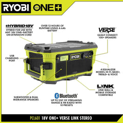 18V ONE+ HYBRID VERSE™ LINK™ BLUETOOTH® STEREO