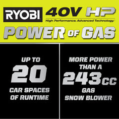 40V HP BRUSHLESS WHISPER SERIES 22" TWO-STAGE SNOW BLOWER KIT