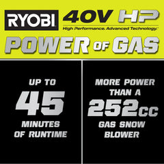 40V HP Brushless Whisper Series 24” Two-Stage Snow Blower Kit