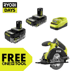18V ONE+ 4Ah & 2Ah LITHIUM HIGH PERFORMANCE STARTER KIT WITH FREE 18V ONE+ 5-1/2" CIRCULAR SAW
