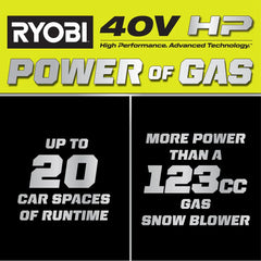40V HP Brushless 18” Single-Stage Auger-Propelled Snow Blower Kit