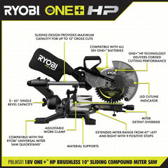 18V ONE+ HP BRUSHLESS 10" SLIDING COMPOUND MITER SAW KIT