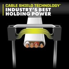 600 PC. 1" INSULATED CABLE STAPLES WITH CABLE SHIELD™ TECHNOLOGY