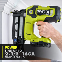 18V ONE+ HP 18V Brushless Cordless Nail Gun, 16-Gauge Straight Finish Nailer (Tool Only)