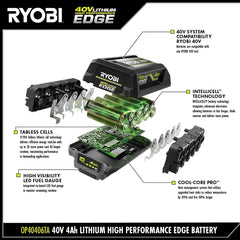 40V 4Ah LITHIUM HIGH PERFORMANCE EDGE BATTERY