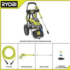 2500 PSI 1.2 GPM BRUSHLESS ELECTRIC PRESSURE WASHER