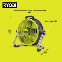 18V ONE+ HYBRID WHISPER SERIES 14" AIR CANNON FAN
