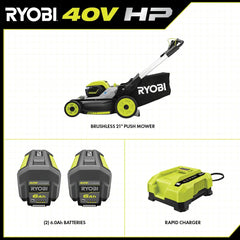 40V HP BRUSHLESS 21" MULTI-BLADE PUSH MOWER KIT
