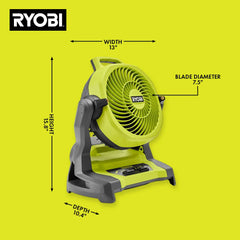 18V ONE+ WHISPER SERIES 7.5" BUCKET TOP MISTING FAN KIT