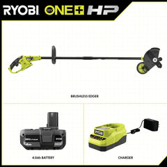 18V ONE+ HP Brushless Lawn Edger Tool With 4.0 Ah Battery and Charger