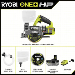 18V ONE+ BRUSHLESS 5" HANDHELD TILE/MASONRY SAW KIT