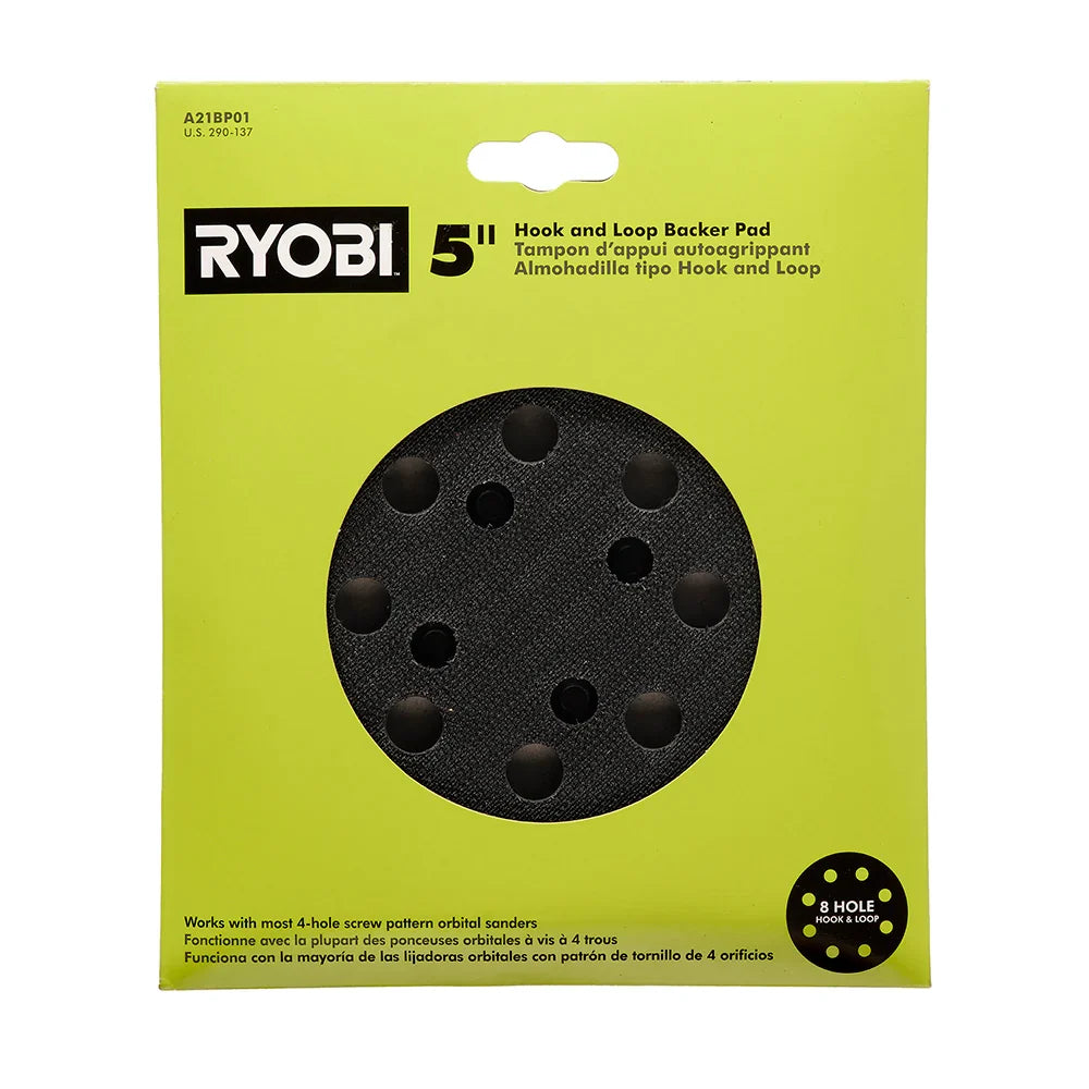 5" BACKER PAD FOR ORBITAL SANDERS
