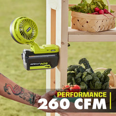 40V BATTERY TOPPER FAN